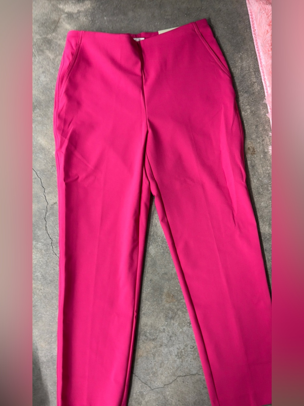 Rachel Zoe Slim Ponte Pants in Fuchsia